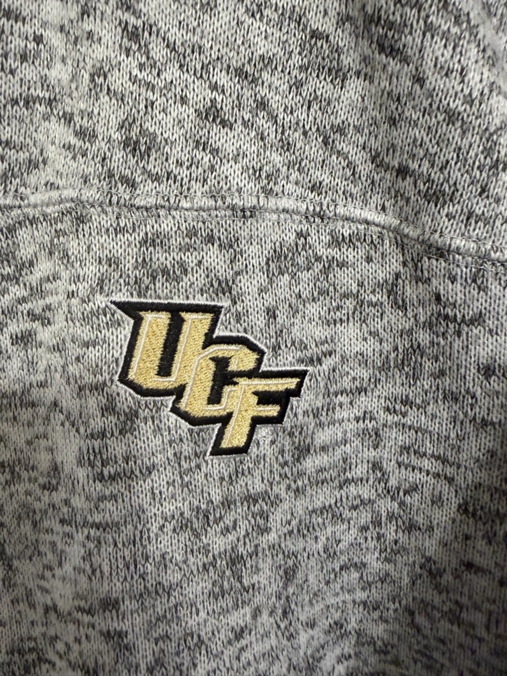 UCF Knights Full Zip Jacket Rivalry Threads Gray Fleece Embroidered L - Picture 5 of 11